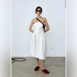 Cordera white strapless dress, one size fits most